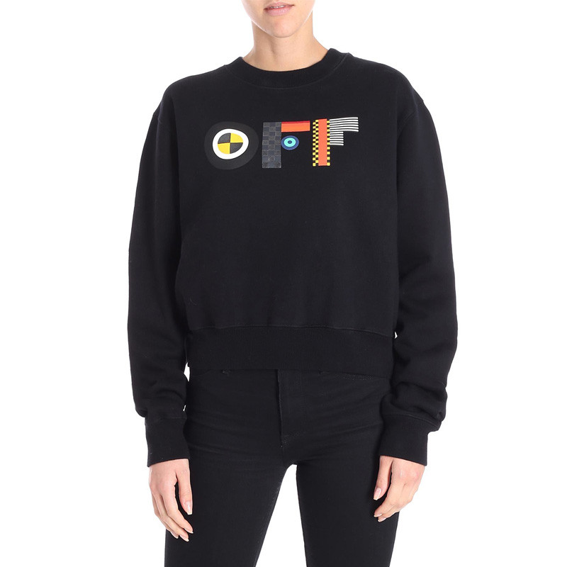(Women) Off-White Graphic Print Crewneck Sweatshirt Black OWBA026E18003039 圖 3