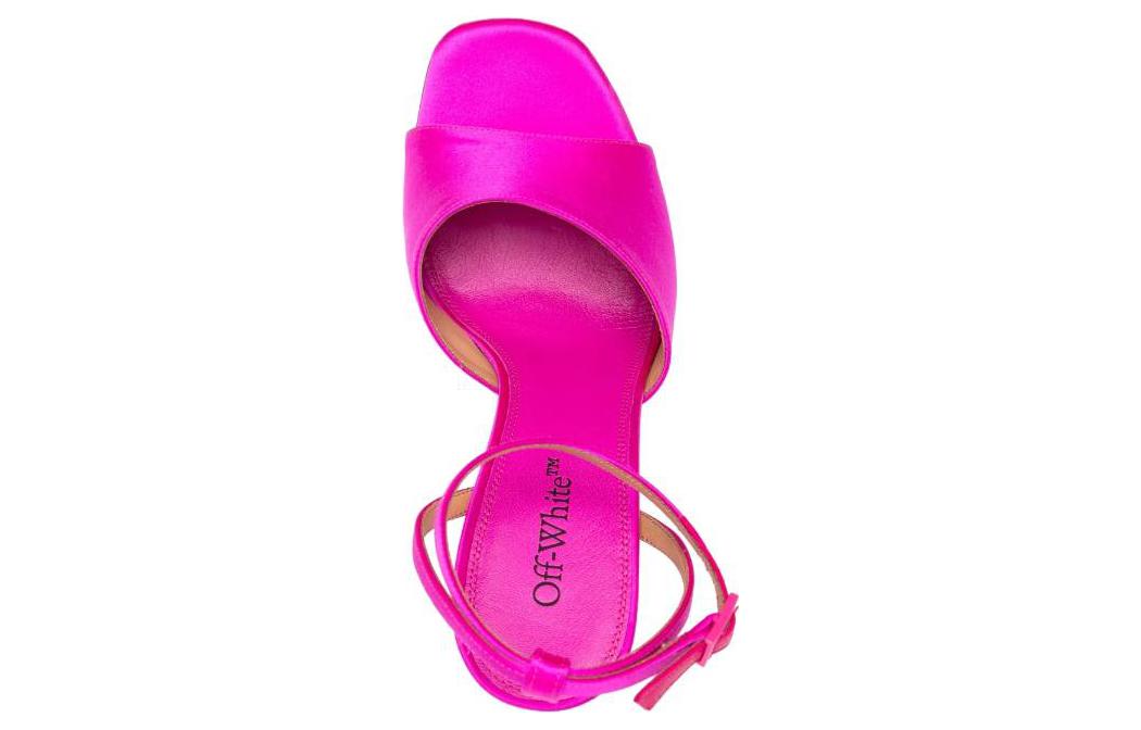 (W) Off-White Pop Pearl Satin Heels Fushsia 'Pink' 圖 5