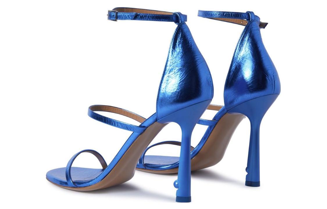 (W) Off-White High-Heeled Buckle One-Strap Sandals 'Blue' 圖 3