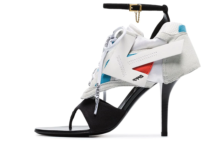 (Women) Off-White High-Heeled Sandals 'Black' OWIA154S19D880340210