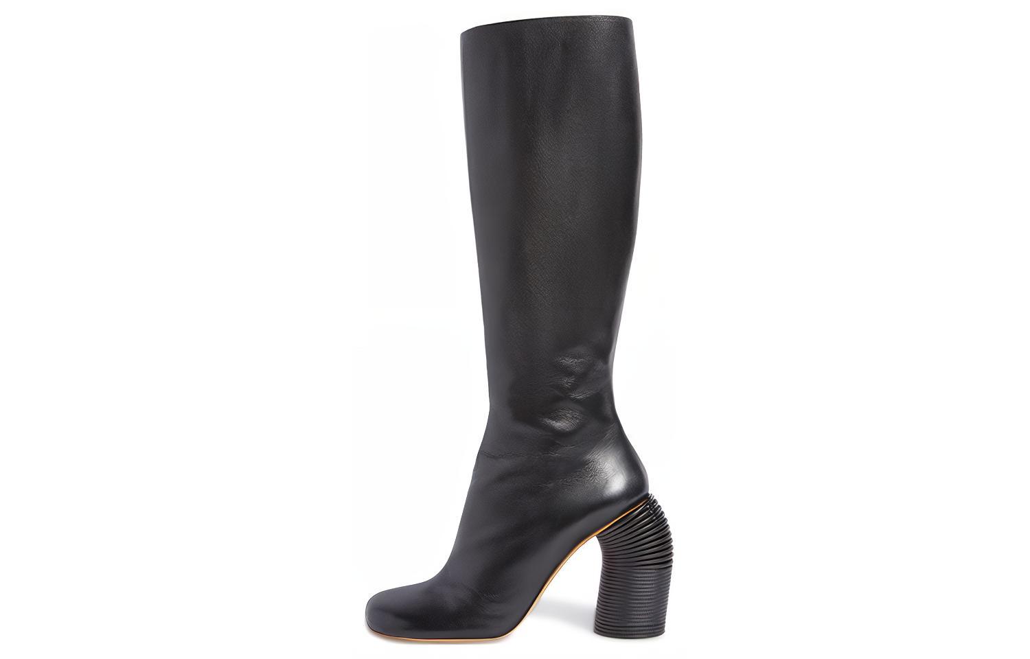 (Women) Off-White High-Top Boots 'Black Leather Zip' OWIE037S23LEA0011010