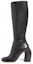 Buy (W) Botas Altas Off-White 'Cuero Negro con Cremallera' OWIE037S23LEA0011010