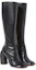 Lookbook (W) Botas Altas Off-White 'Cuero Negro con Cremallera' OWIE037S23LEA0011010