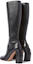 Shop (W) Botas Altas Off-White 'Cuero Negro con Cremallera' OWIE037S23LEA0011010