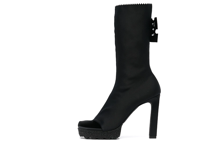 (W) Off-White High-Top Heels 11.5cm 'Black'