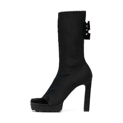 (W) Off-White High-Top Heels 11.5cm 'Black'