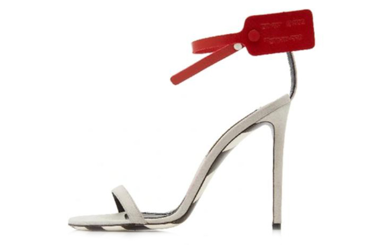 (Women) Off-White High-Top Leather Slides 'Fashion Buckle White' OWIA139R19D310160200