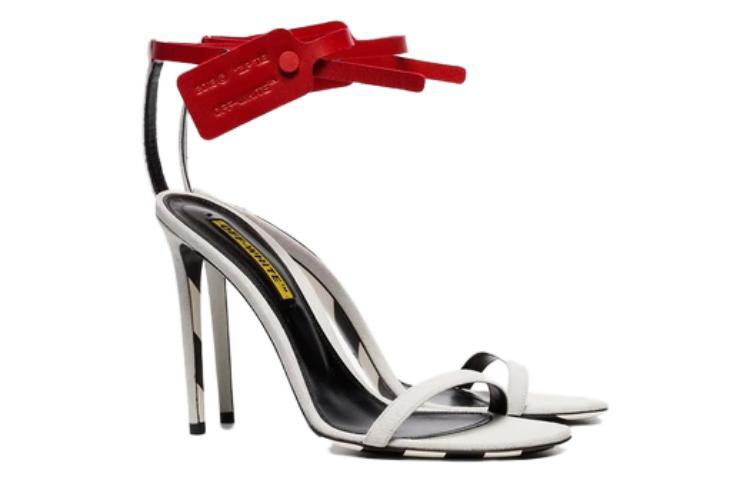 Order (Women) Off-White High-Top Leather Slides 'Fashion Buckle White' OWIA139R19D310160200