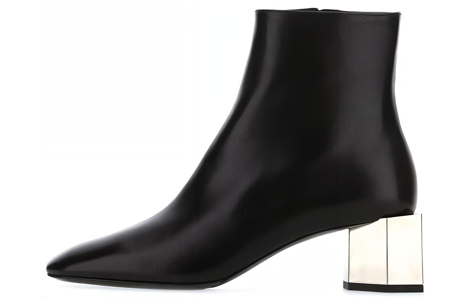 (W) Off-White High-Top Sneakers 'Metallic Black'