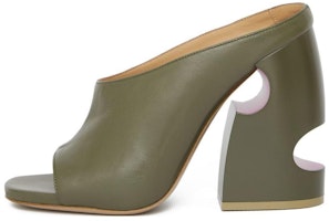 (Women) Off-White High Heel 'Fashion Slide Green' OWIJ028S23LEA0015632 (Women) Off-White High Heel 'Fashion Slide Green' OWIJ028S23LEA0015632