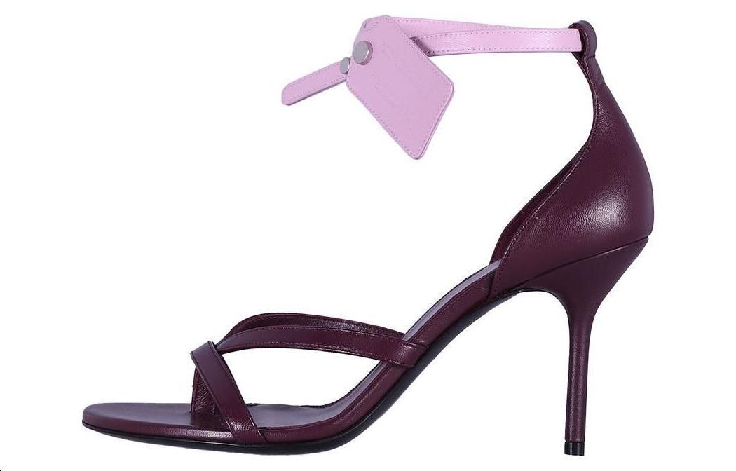 Buy (Women) Off-White High Heel Buckle Slide 'Purple Pink' OWIH028F22LEA0032836