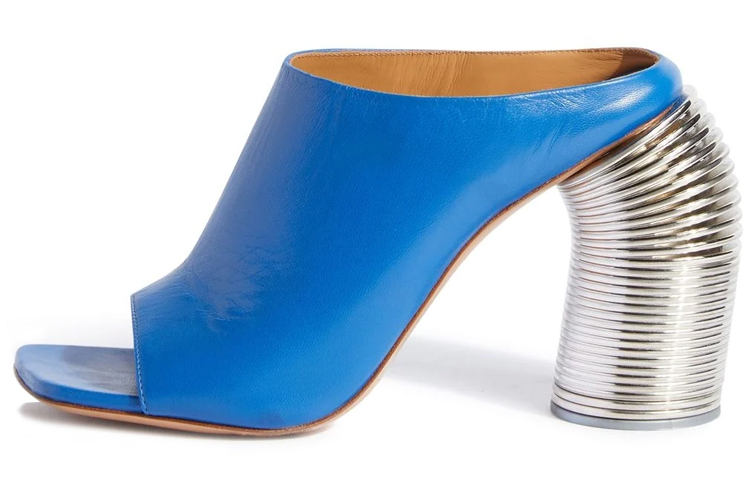 (Women) Off-White High Heel Sandal 'Blue' OWIH048S23LEA0014520