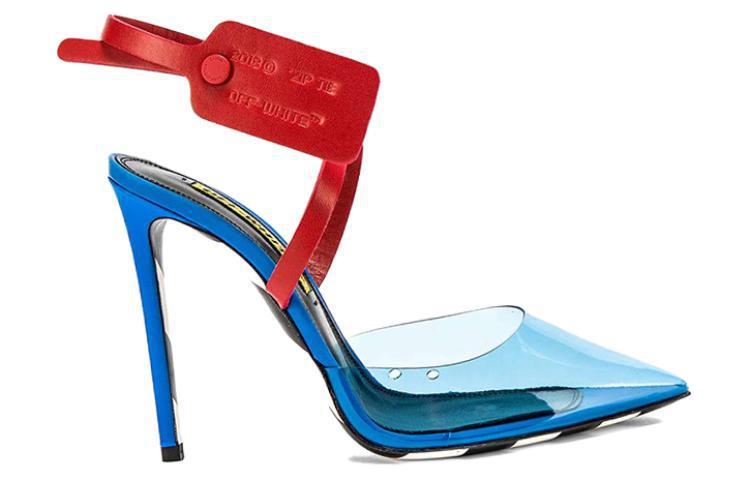 (W) Off-White High Heel Slide 'Fashion Transparent Blue Red' 圖 2