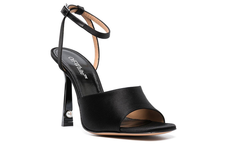 (W) Off-White High Heel Slide 'Lollipop Satin Black' 圖 2