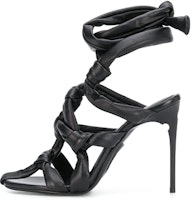 (Women) Off-White High Heeled Sandals 'Multi-Strap Black' OWIA224S20LEA0011000 (Women) Off-White High Heeled Sandals 'Multi-Strap Black' OWIA224S20LEA0011000