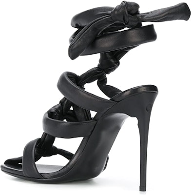 (W) 오프화이트 멀티 스트랩 블랙 하이힐 샌들 OWIA224S20LEA0011000 Lookbook (W) 오프화이트 멀티 스트랩 블랙 하이힐 샌들 OWIA224S20LEA0011000