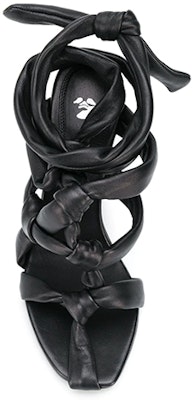 (W) 오프화이트 멀티 스트랩 블랙 하이힐 샌들 OWIA224S20LEA0011000 Shop (W) 오프화이트 멀티 스트랩 블랙 하이힐 샌들 OWIA224S20LEA0011000