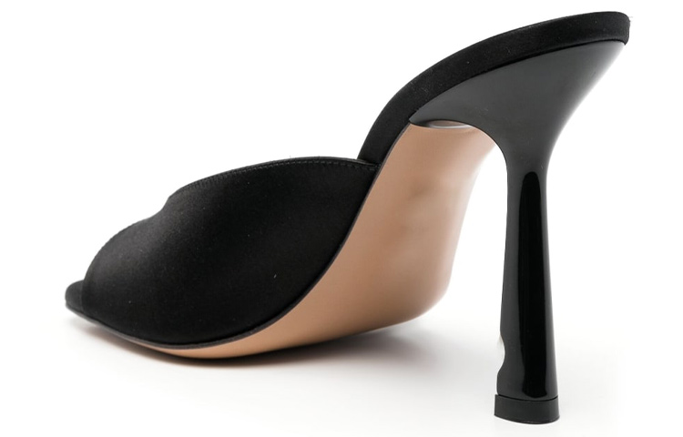 Shop (W) Off-White High Heels 'Fashion Slides Hitam' 11cm OWIJ025S23FAB0011001