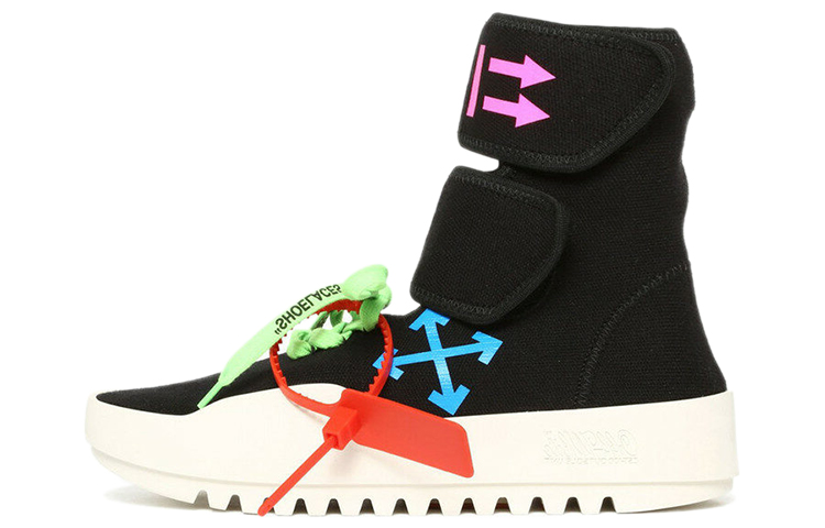 (Women) Off-White High Top Platform Sneakers 'Black' OWIA132R19B83016