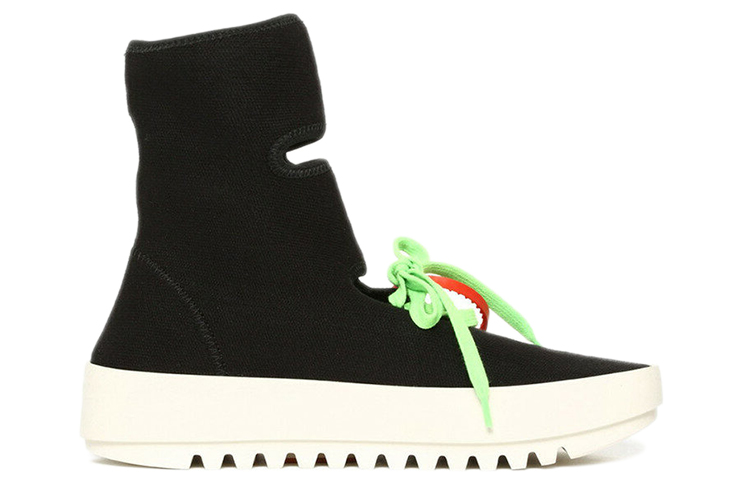 Order (W) Off-White 黑色高帮厚底运动鞋 OWIA132R19B83016