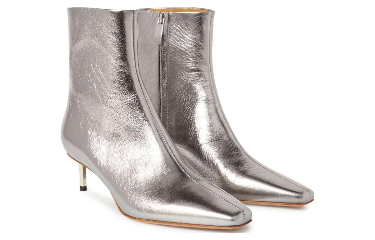 (W) Off-White High Top Sneakers 'Silver' 圖 2