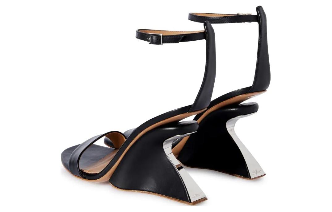 Lookbook (W) Off-White Jug Wedge Sandal Hitam OWIH058S24LEA0011010