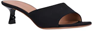 Lookbook (W) Off-White Leder Slide Schwarzer Stiletto Rundzehen OWIJ027S24FAB0011009