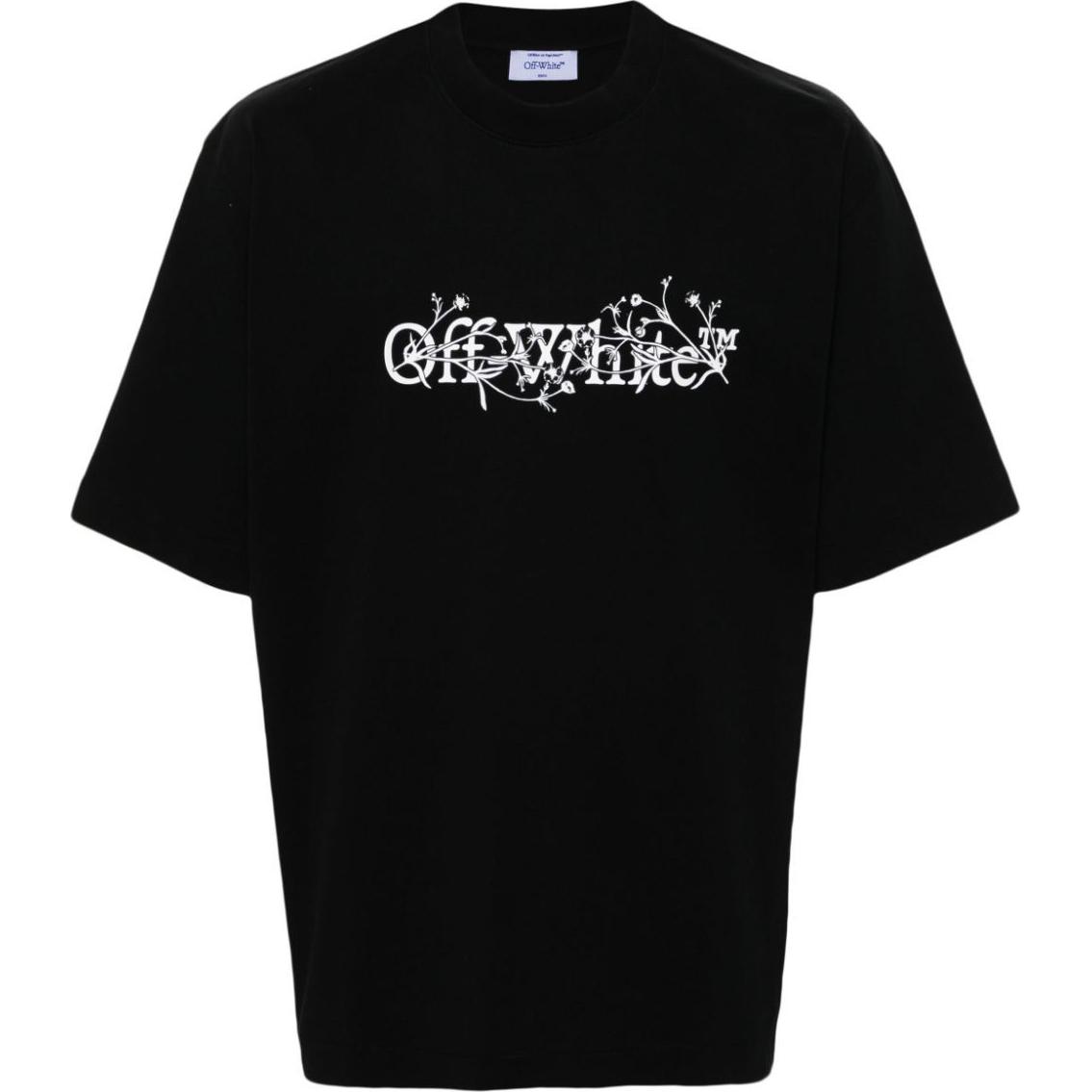 (Women) OFF-WHITE Logo Print Oversized Black Short Sleeve Drop Shoulder  Tee OMAA120F24JER00B1001 圖 2