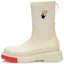 Buy (W) Boot Hujan Off-White Logo 'Ecru' OWIE016S22MAT001-0125
