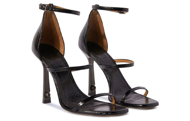 (W) Off-White Lollipop Strappy Sandal Black 圖 2