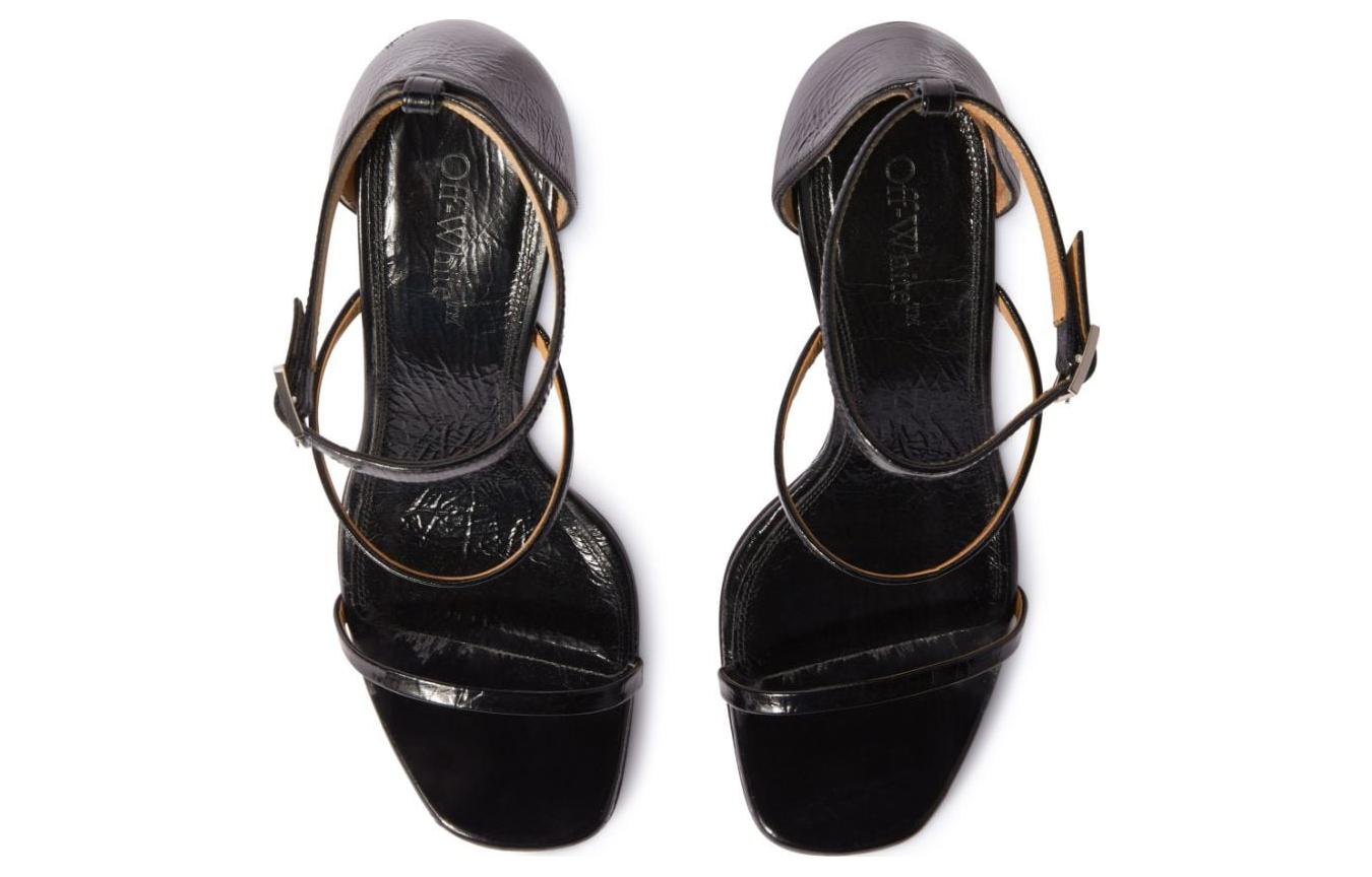 (W) Off-White Lollipop Strappy Sandal Black 圖 4