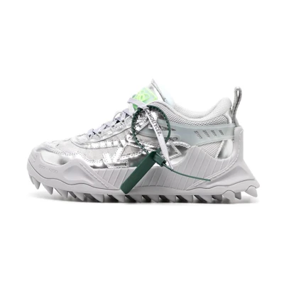 (W) Off-White Low Top 'Leather Round Toe'