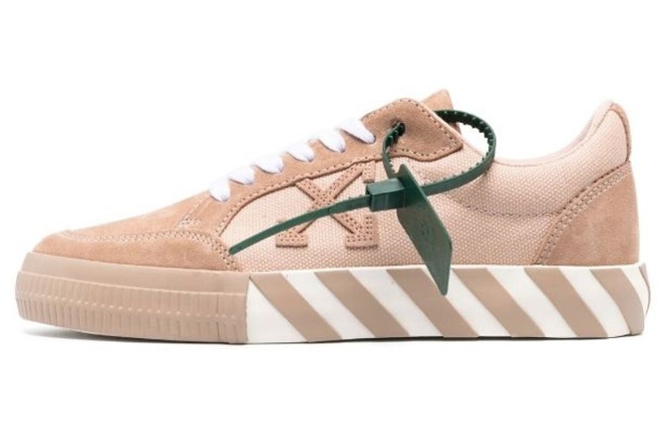 (W) Off-White Low Top 'Pink Arrow'