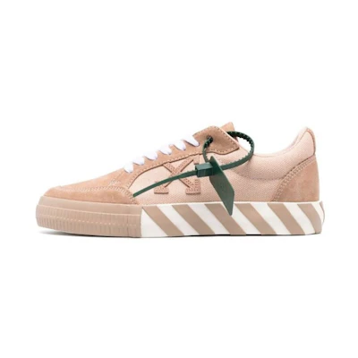 (W) Off-White Low Top 'Pink Arrow'