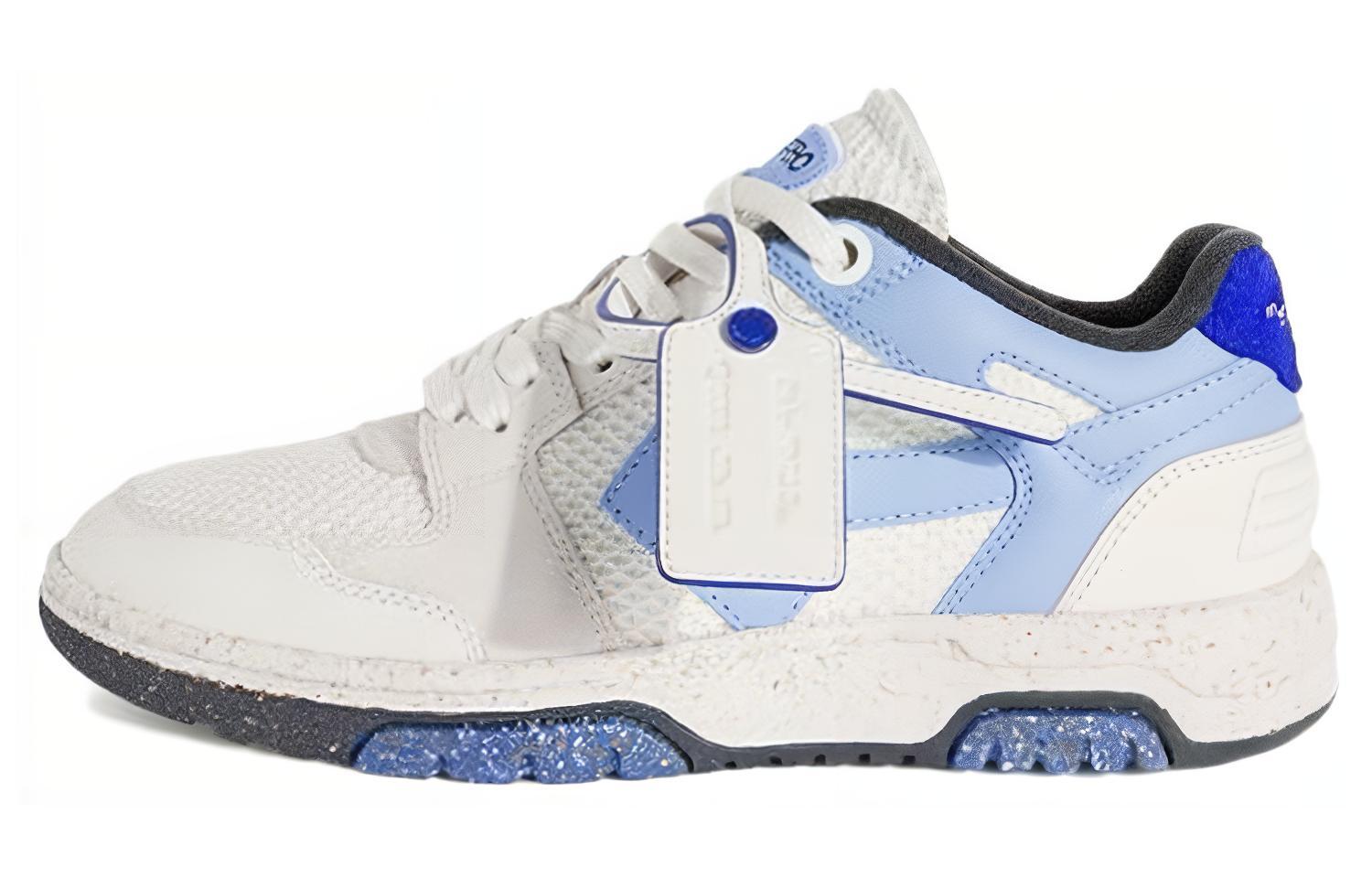 (W) Off-White Low Top Sneaker 'Blue White'