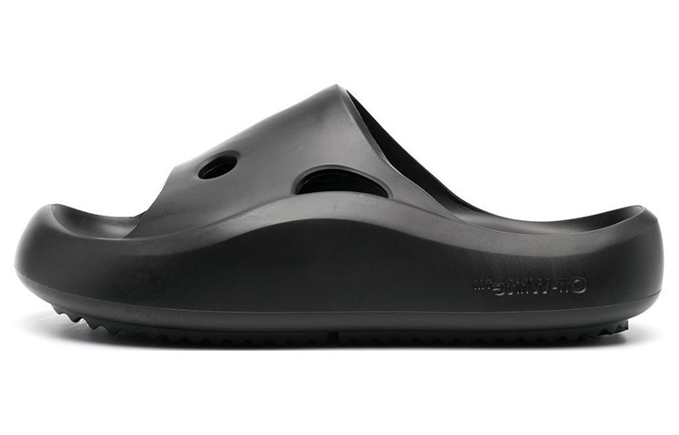 (W) Off-White Meteor Rubber Sliders 'Black'