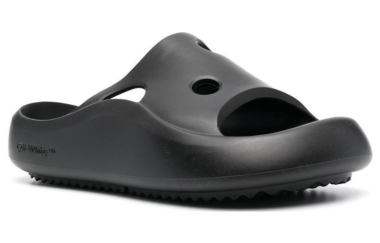 (W) Off-White Meteor Rubber Sliders 'Black' 圖 2