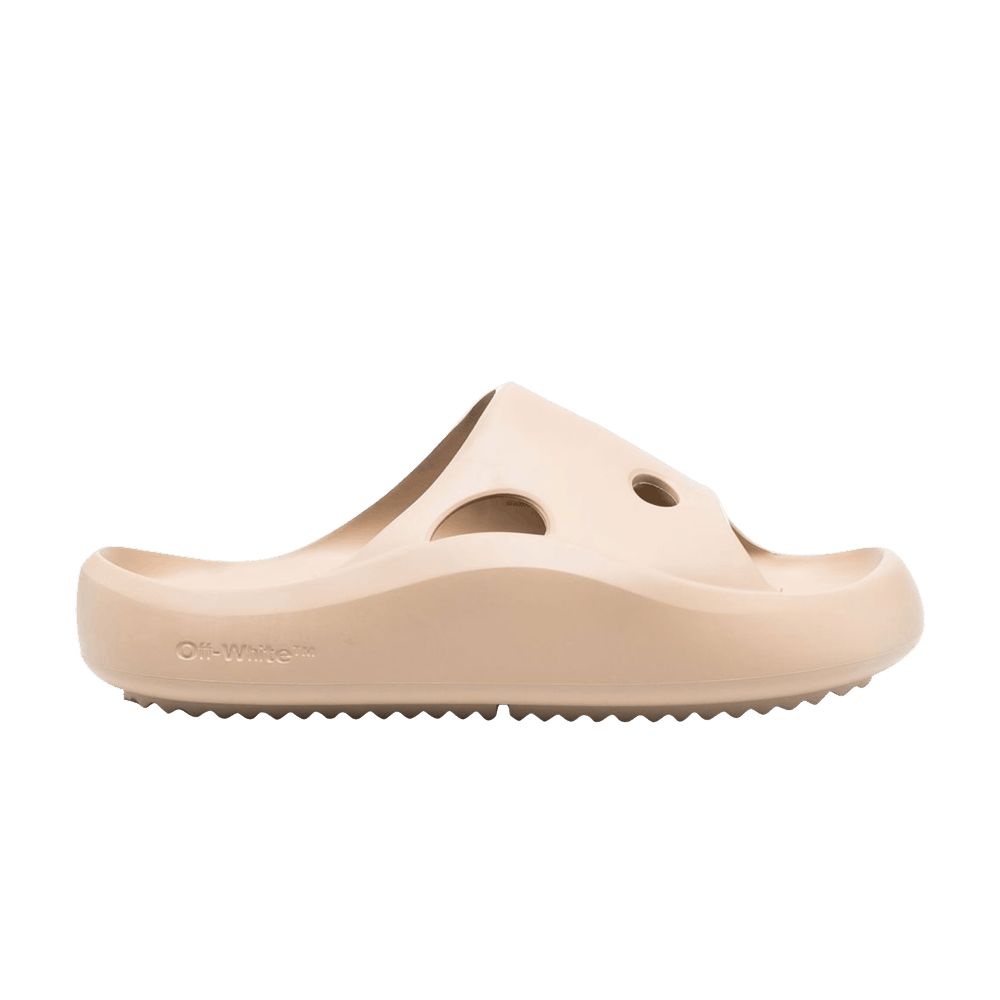 (W) Off-White Meteor Rubber Sliders 'Camel'