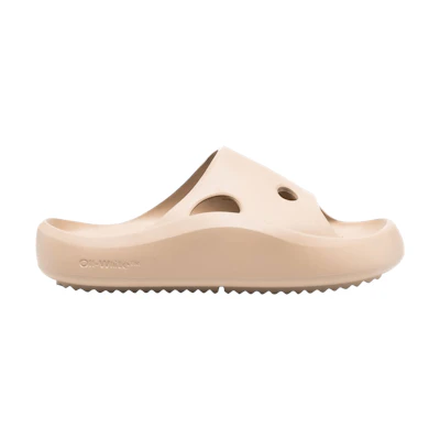 (W) Off-White Meteor Rubber Sliders 'Camel'