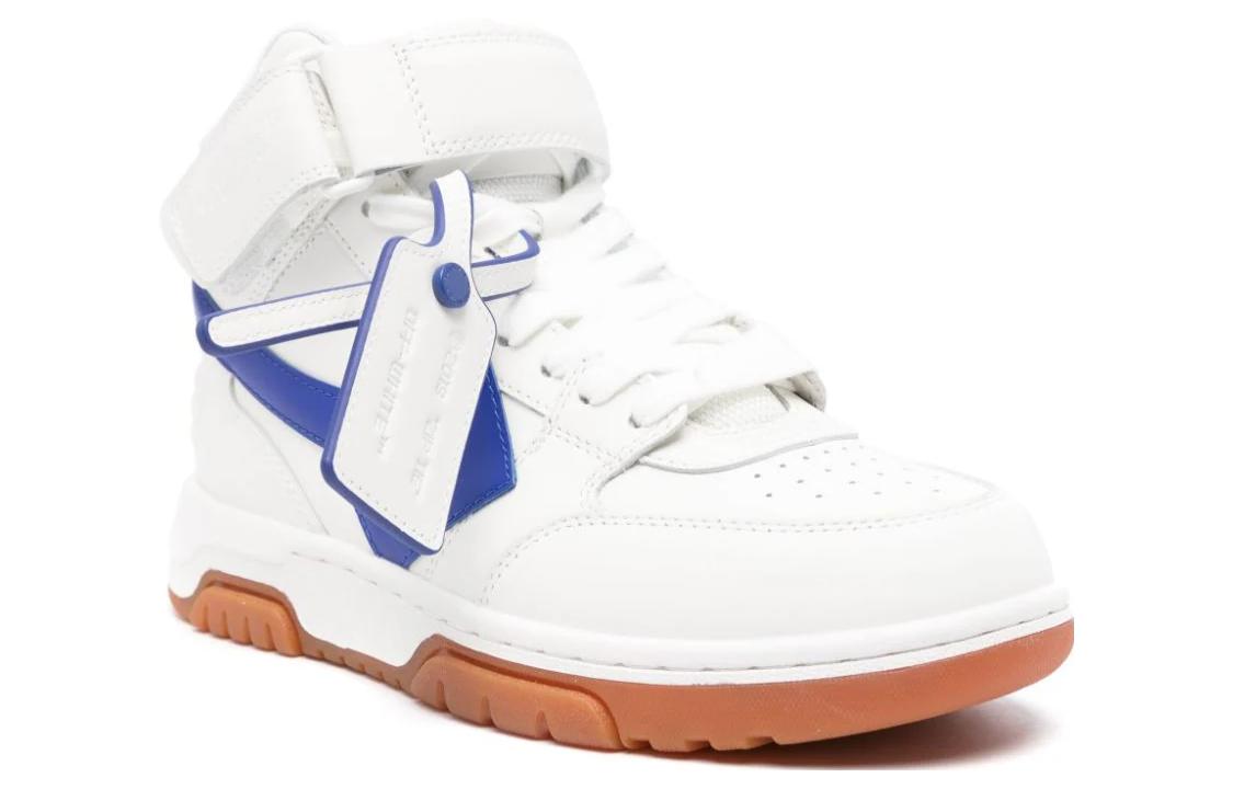 Order OFF-WHITE 小牛皮 圓頭繫帶 中筒 帆布鞋 女款 白色