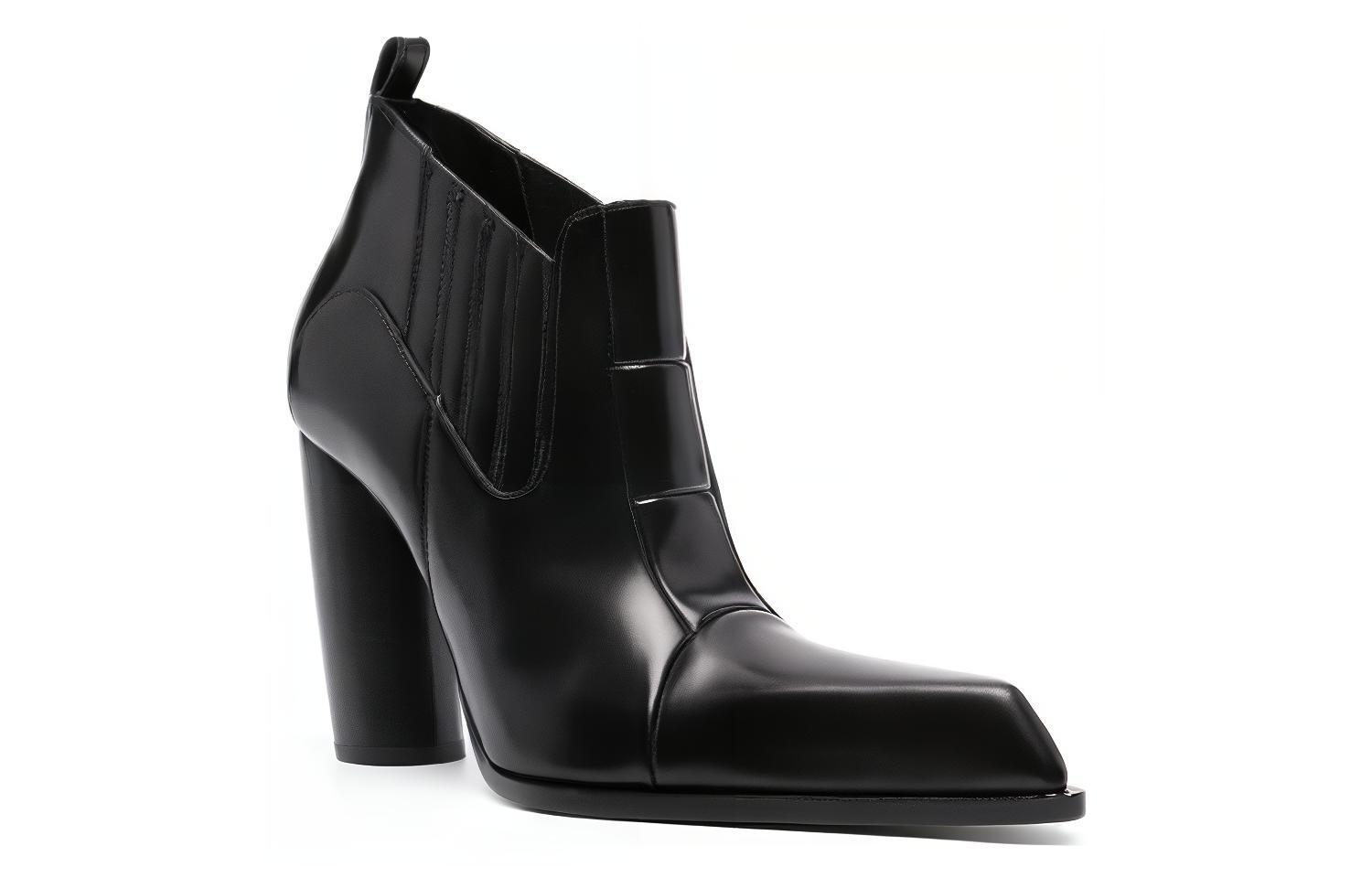 (W) Off-White Moon Beatle Shade Ankle Boot Black 圖 3