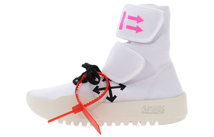 Buy (Women) Off-White Moto Wrap Sneakers 'White Neon Fuchsia' OWIA132R19B83016-0188