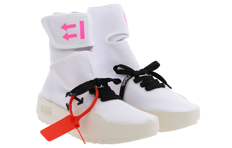(W) Off-White Moto Wrap Sneakers 'White Neon Fuchsia' 圖 2