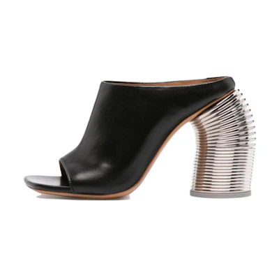 (W) Off-White Mules 'Black Stiletto'