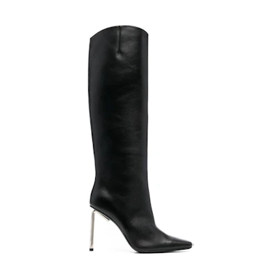 (W) Off-White Nappa High Allen Boot Black