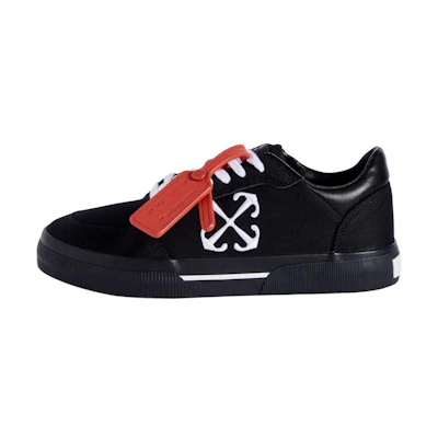 (W) Off-White New Low Vulcanized 'Black White'
