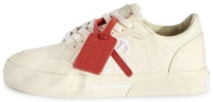 (Women) Off-White New Low Vulcanized Canvas Sneakers 'Beige' OWIA288S24FAB0010301 (Women) Off-White New Low Vulcanized Canvas Sneakers 'Beige' OWIA288S24FAB0010301