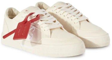 Order (W) Off-White 新款低帮帆布硫化鞋 '米色' OWIA288S24FAB0010301