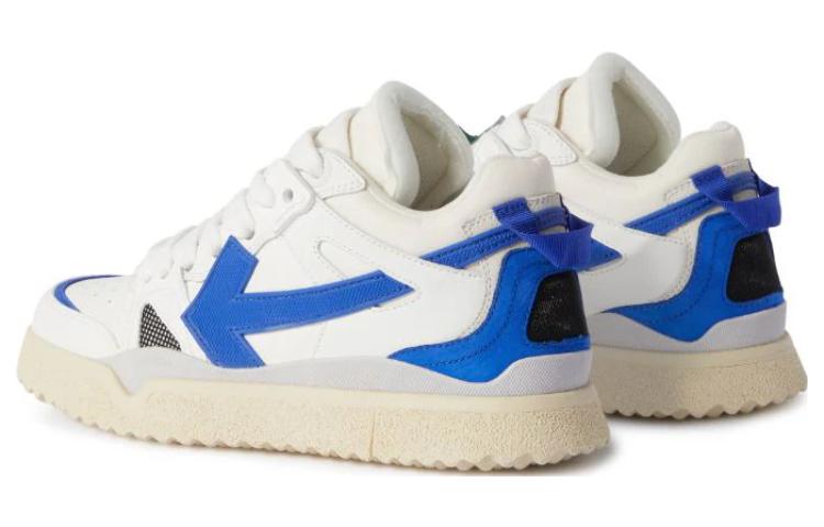 Shop (W) Sneakers Off-White Sponge Mid-Top 'Putih Biru' OWIA271F23LEA0010169