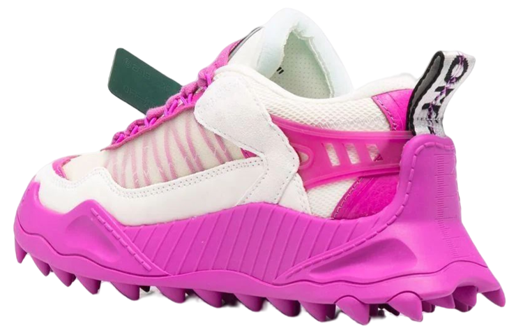 Shop OFF-WHITE Odsy-1000 低幫運動鞋 女款 紫紅色